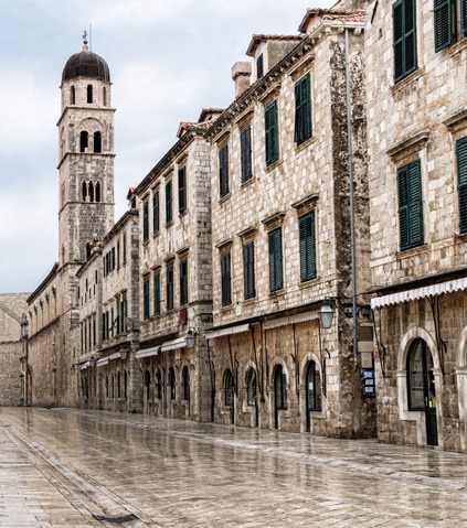 Um pouco da arquitetura em Dubrovnik